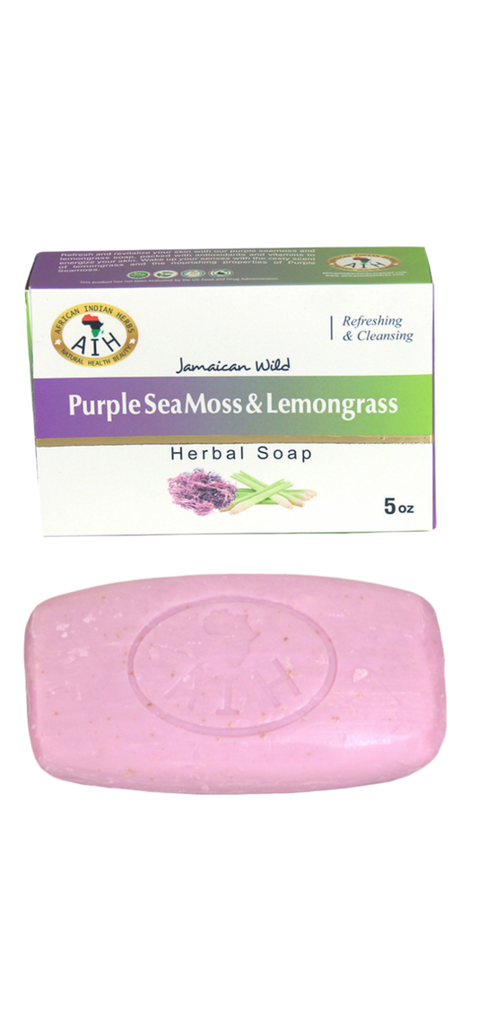 Jamaican Purple Seamoss Soap ￼